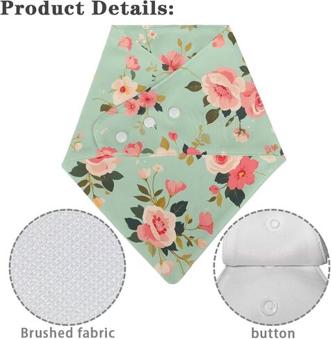 البالغين البالغين باندانا المرايل ناعمة الامتصاصات الطالبة المذهلة المرايل اللعاب من منشفة مثلث المريلة للرجال النساء المراهقات المسنين in Kuwait