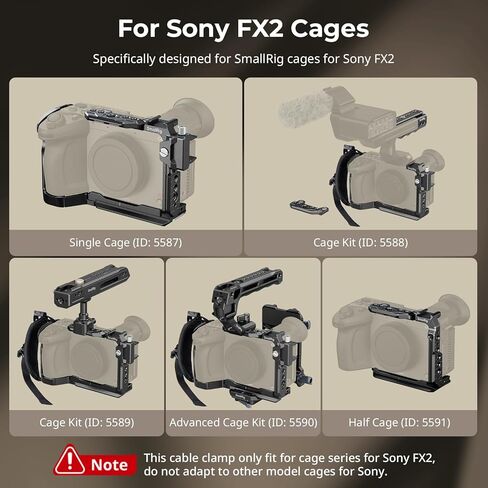 SmallRig نصف قفص لـ Sony FX2 + USB-C ومشبك الكابلات المتعدد in Saudi Arabia