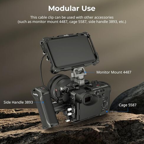 SmallRig نصف قفص لـ Sony FX2 + USB-C ومشبك الكابلات المتعدد in Saudi Arabia