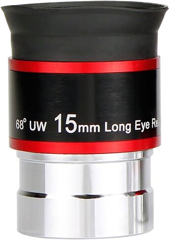 SVBONY Telescopes Eyepiece 15mm 68 Degree Ultra Wide Angle Bundle with SV131 Eyepiece 32mm 1.25 Inch Plossl Telescope Eyepiece SV188P Dielectric Mirror Star Diagonal in Saudi Arabia