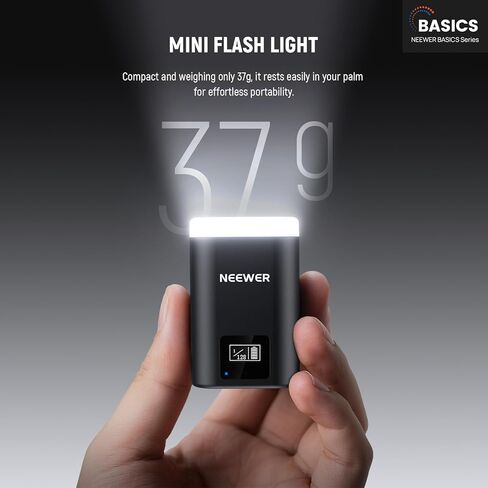 Neewer Basics Mini Camera Flash ، ضوء املأ 5600K مع شاشة LCD ، متوافق مع Canon Fujifilm Sony Nikon DSLR Cameras القياسية الحذاء الساخنة لاستوديوهات الصور الفوتوغرافية الإضاءة ، N12 in Saudi Arabia