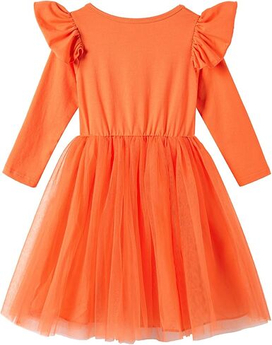 Niyage Girls 'Tulle Tulle Tutu Dress Toddler Kids Easy Pumpkin Halloween Party Dresses in Kuwait