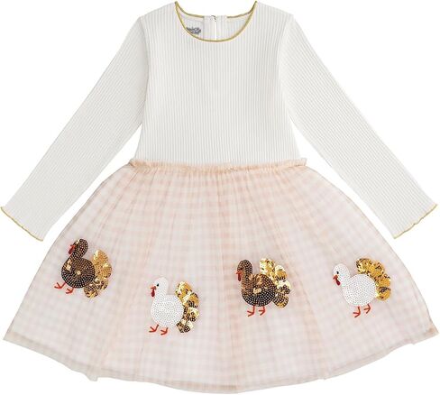 Mud Pie Baby Girls Kids Thanksgiving Turkey Tutu Dress in Saudi Arabia