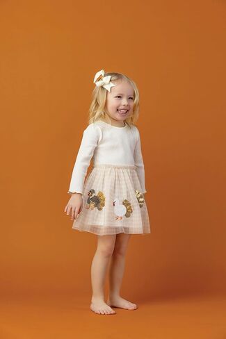 Mud Pie Baby Girls Kids Thanksgiving Turkey Tutu Dress in Saudi Arabia