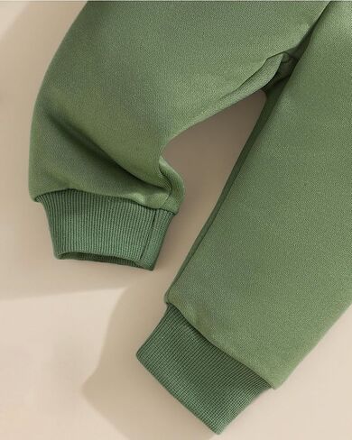 Jecson Baby Boy Fall Cloths: Warm & Soft Infant Strits مجموعة من النوع الثقيل للعبث والركض Pant 2pcs in Kuwait