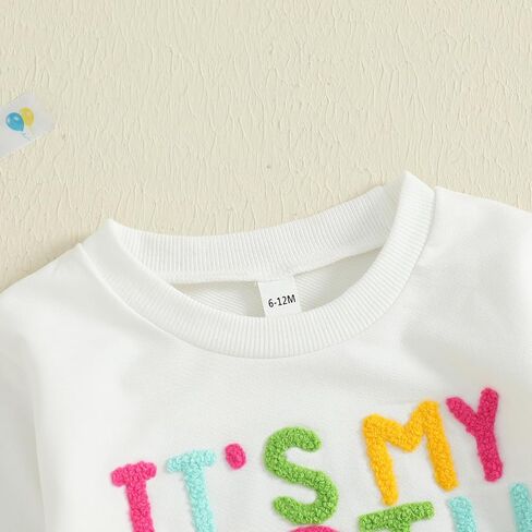 Toddler Baby Girl Birthday Outfit It’s My Birthday Letter Embroidery Long Sleeve Dress Tulle Clothes in Saudi Arabia