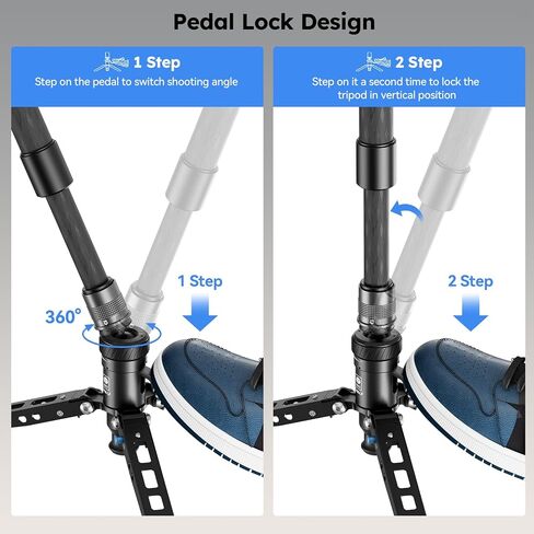 Sirui SVM-145P مونوبود الألياف الكربونية السريعة مع مجموعة قاعدة المشبك QC-55 ، 57 بوصة monopod مع أقدام دواسة ، تعديل ارتفاع خطوة واحدة ، وحدات 3 في 1 in Saudi Arabia