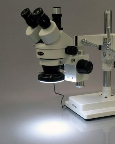 AMSCOPE LED-60-YA 60 LED مصباح حلقة المجهر مع محول التثبيت in Saudi Arabia