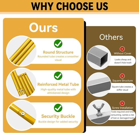 Wedding Arch Backdrop Stand Square 6.5FT Heavy Duty Metal Frame, Balloon Arch Stand Adjustable Photo Booth Decor for Baby Showers, Halloween Parties, Birthdays, Anniversaries in Kuwait