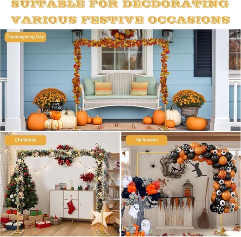 Wedding Arch Backdrop Stand Square 6.5FT Heavy Duty Metal Frame, Balloon Arch Stand Adjustable Photo Booth Decor for Baby Showers, Halloween Parties, Birthdays, Anniversaries in Kuwait