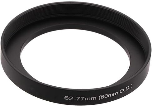 Step Up Adapter Ring for 44mm/46mm/48mm/54mm/62mm Lens to 77mm Filter Thread Compatible with O.D 80mm Matte Box (44-77/80mm) in Kuwait