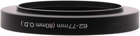 Step Up Adapter Ring for 44mm/46mm/48mm/54mm/62mm Lens to 77mm Filter Thread Compatible with O.D 80mm Matte Box (44-77/80mm) in Kuwait