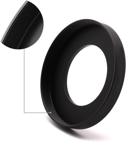 Step Up Adapter Ring for 44mm/46mm/48mm/49mm/54mm/60mm/62mm/67mm/77mm Lens to 82mm Filter Thread Compatible with O.D 85mm Matte Box (44-82/85mm) in Saudi Arabia
