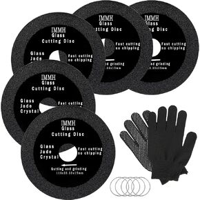 3Pack Glass Cutting Disc, Diamond Blade for Angle Grinder, 4-Inch Ultra-Thin Diamond Blade Cutting Disc for Grinding Glass, Jade, Crystal, Wine Bottles, Tile, Compatible Dry & Wet (Orange) in Saudi Arabia