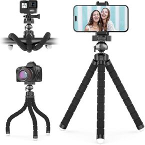 UBeesize Tripod S, Premium Flexible Phone Tripod with Wireless Remote, Mini Tripod Stand for Camera GoPro/Mobile (Upgraded) in Saudi Arabia