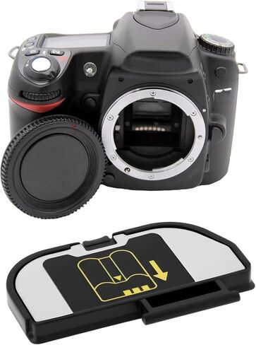 غطاء باب البطارية 2PCS SLR Digital Camera Battery Lid Cap متوافق مع Nikon D90 D80 D50 D70 D70S Cameras in Saudi Arabia