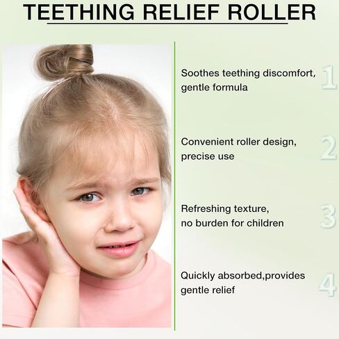 3PCS Velaria Teething Roller All Natural for Babies, Velaria Baby Teething Oil Roller, Natural Relief Roller,10ML/0.34FL.OZ in Saudi Arabia