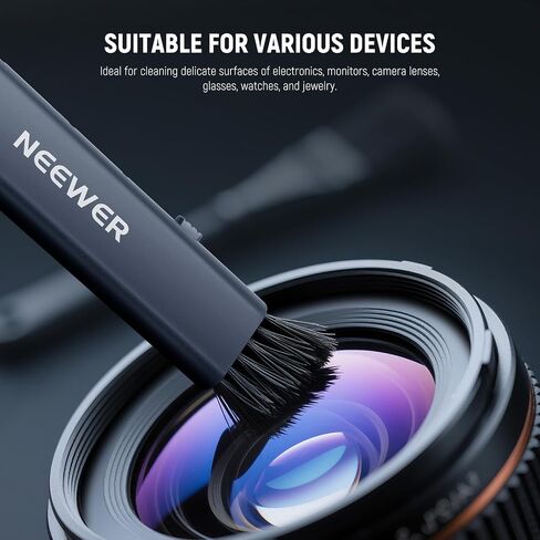 مجموعة تنظيف عدسات الكاميرا 12 في 1 من NEEWER لكاميرات DSLR والإلكترونيات والهواتف الذكية والأجهزة اللوحية ومسحة تنظيف 10x لمستشعر الإطار الكامل 24 مم + 1x بخاخ منظف + 1x قطعة قماش، HM-46 in Kuwait