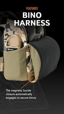 Mystery Ranch Bino Harness 12x Bag – 12x Binocular Chest Pack for Hiking & Hunting – Foliage, XL in Kuwait