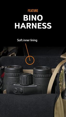 Mystery Ranch Bino Harness 12x Bag – 12x Binocular Chest Pack for Hiking & Hunting – Foliage, XL in Kuwait
