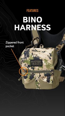 Mystery Ranch Bino Harness 12x Bag – 12x Binocular Chest Pack for Hiking & Hunting – Foliage, XL in Kuwait