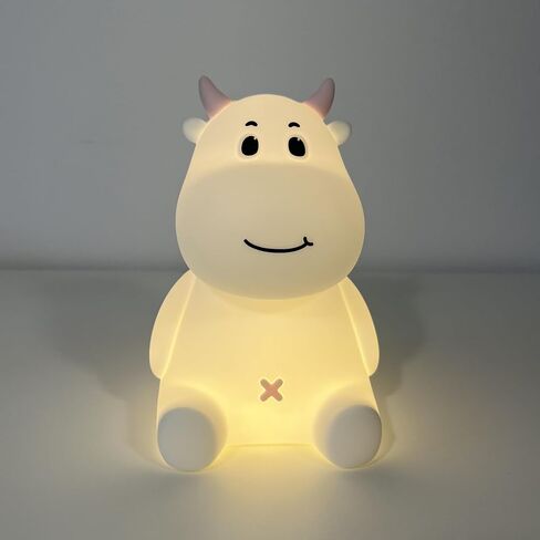 Cute Bee Night Light – Silicone Rechargeable Touch-Controlled Dimmable RGB Lamp with Adjustable Brightness & Multiple Color Modes – Ideal for Kids' Nursery, Bedroom, and Bedtime Décor in Saudi Arabia