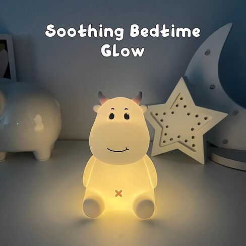 Cute Bee Night Light – Silicone Rechargeable Touch-Controlled Dimmable RGB Lamp with Adjustable Brightness & Multiple Color Modes – Ideal for Kids' Nursery, Bedroom, and Bedtime Décor in Saudi Arabia