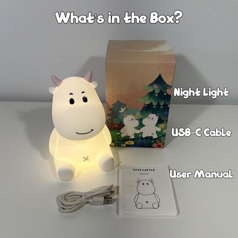 Cute Bee Night Light – Silicone Rechargeable Touch-Controlled Dimmable RGB Lamp with Adjustable Brightness & Multiple Color Modes – Ideal for Kids' Nursery, Bedroom, and Bedtime Décor in Saudi Arabia