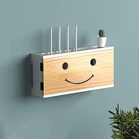 WIFI Router Storage Box Wall Roach Room Room Set Top Box Router Venches Router Organizer Socketing Suckering Wire Box in Kuwait