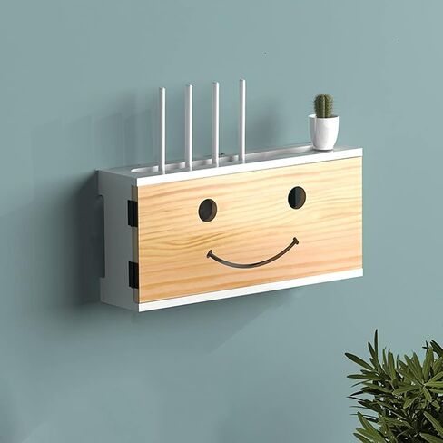 WIFI Router Storage Box Wall Roach Room Room Set Top Box Router Venches Router Organizer Socketing Suckering Wire Box in Kuwait