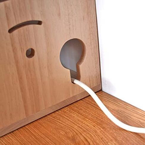 Wooden Router Storage Box Desktop Hider Rack WiFi Router Fenches Router Organizer Power Strip and Cable Management Storage Box in Saudi Arabia