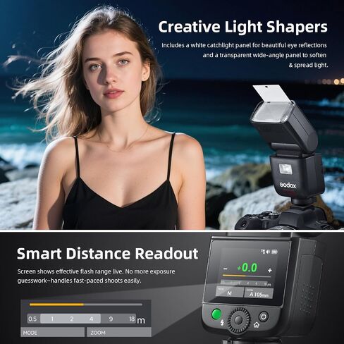 Flash Godox V480-O TTL Li-Ion Flash لأوليمبوس-GN50 الزناد اللاسلكي المدمج ، 2.0 "شاشة تعمل باللمس ، HSS 1/8000s ، 650 وميض كامل القوة ، 1.7S إعادة تدوير ، مصباح نمذجة LED لتصوير المنتجات البورتري in Saudi Arabia