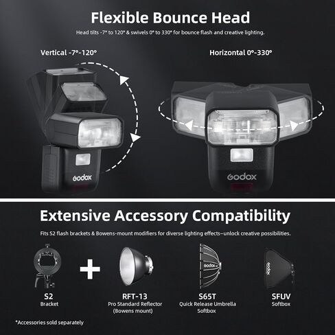 Flash Godox V480-O TTL Li-Ion Flash لأوليمبوس-GN50 الزناد اللاسلكي المدمج ، 2.0 "شاشة تعمل باللمس ، HSS 1/8000s ، 650 وميض كامل القوة ، 1.7S إعادة تدوير ، مصباح نمذجة LED لتصوير المنتجات البورتري in Saudi Arabia