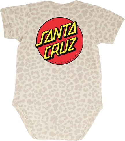 SANTA CRUZ Classic Dot S/S One Piece T-Shirt Natural Leopard 18 Mos Infant in Saudi Arabia