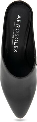 Aerosoles Women's Camia Mule, Black Leather, 7M in Saudi Arabia