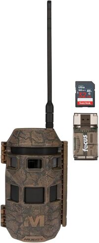 Muddy Trifecta 180 Cellular Trail Camera 36mp 1080p (Brown) حزمة مع بطاقة ذاكرة وقارئ بطاقات 32 جيجابايت (3 عناصر) in Saudi Arabia