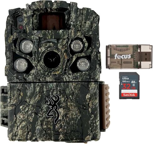 Browning Trail Cameras - Strike Force FHDR 40MP (2-Pack) with 2X 32GB Memory Card and Card Reader (5 Items) in Saudi Arabia