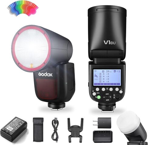Flash Godox V1 C U Flash مع طقم حلقة مغناطيسية لـ Canon in Saudi Arabia