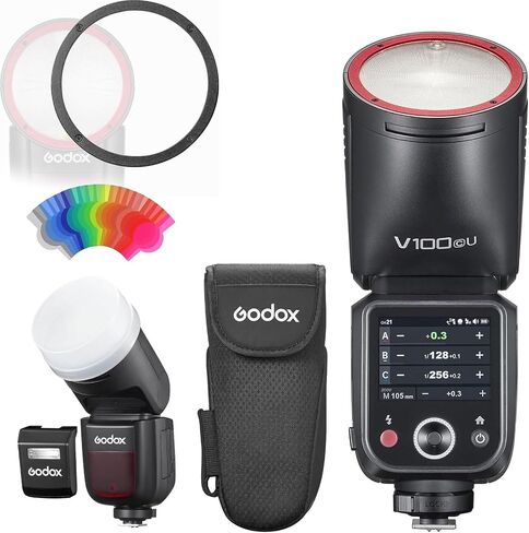Godox V100 S U Round Head Flash with Magnetic Ring Kit for Sony in Saudi Arabia