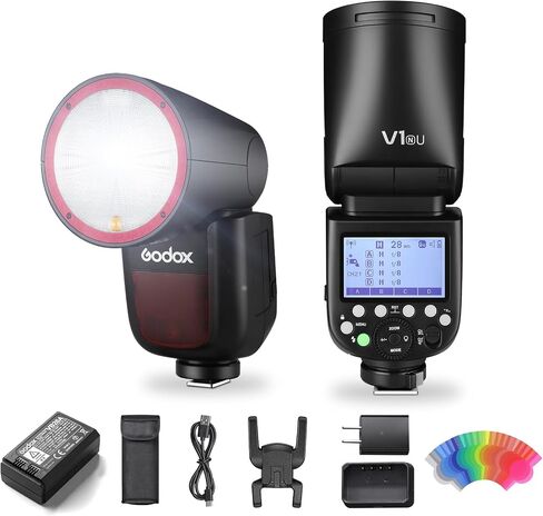 Godox V1 N U Round Head Flash with Magnetic Ring Kit for Nikon in Saudi Arabia