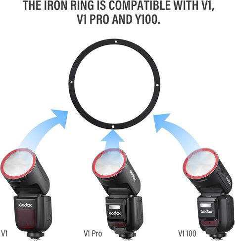 Godox V1 N U Round Head Flash with Magnetic Ring Kit for Nikon in Saudi Arabia