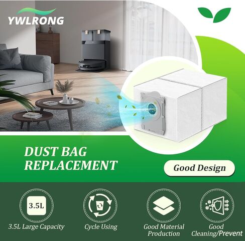 14pcs أكياس الغبار لـ ecovacs deebot x8 pro omni/x8 omni/x9 pro omni/t50 pro omni/t50 max pro omni/t50 omni/t80 omni gust bag bace bags robot facs fact in Saudi Arabia