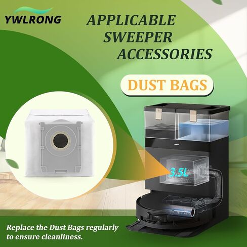 14pcs أكياس الغبار لـ ecovacs deebot x8 pro omni/x8 omni/x9 pro omni/t50 pro omni/t50 max pro omni/t50 omni/t80 omni gust bag bace bags robot facs fact in Saudi Arabia