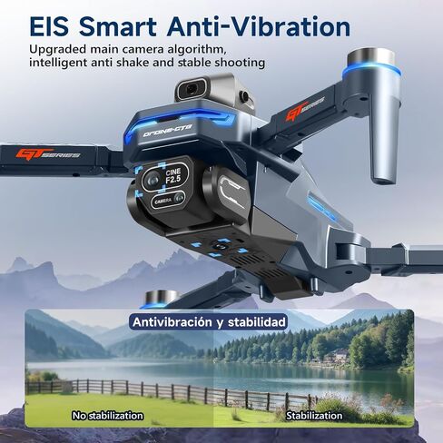 بدون طيار ميني مع كاميرا عالية الدقة ، شاشة LCD التي تمت ترقيتها ، Dron الاحترافية مع المحركات بدون فرش ، بطاريتين ، حالة حمل ، كوادكوبتر قابل للطي للعودة التلقائية ، اتبعني ، نقاط الطريق ، للمبتدئين والمراهقين والكبار in Saudi Arabia
