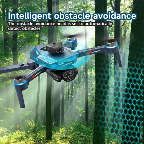 بدون طيار ميني مع كاميرا عالية الدقة ، شاشة LCD التي تمت ترقيتها ، Dron الاحترافية مع المحركات بدون فرش ، بطاريتين ، حالة حمل ، كوادكوبتر قابل للطي للعودة التلقائية ، اتبعني ، نقاط الطريق ، للمبتدئين والمراهقين والكبار in Saudi Arabia