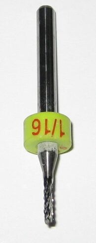 #US Reened 1/16" PCB Router Drill Bit - 1/8" Shank - Tungsten - 0.0625" in Saudi Arabia