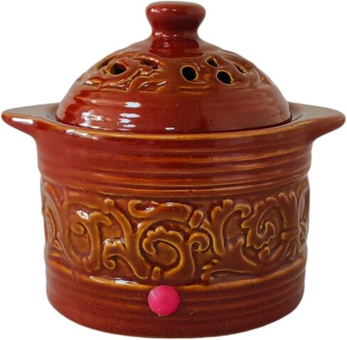 Hosley Green Electric Potpourri Warmer in Gift Box. Ideal Gift for Wedding, Special Occasions, Spa, Aromatherapy, Reiki, Meditation Settings and Home Office W9 in Saudi Arabia