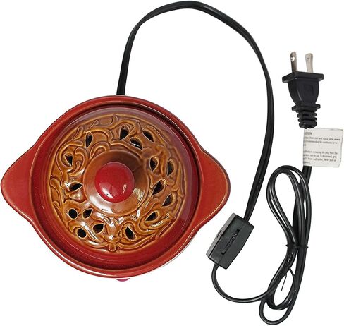 Hosley Green Electric Potpourri Warmer in Gift Box. Ideal Gift for Wedding, Special Occasions, Spa, Aromatherapy, Reiki, Meditation Settings and Home Office W9 in Saudi Arabia