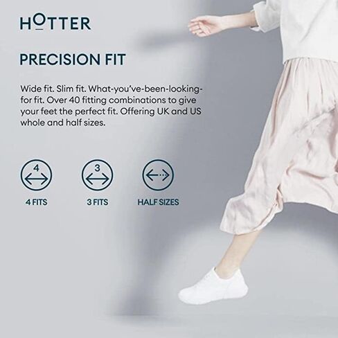 Hotter Robyn II Women's Casuals Classic Ballet Pump with Seam Detailing in Leather Narrow in Kuwait