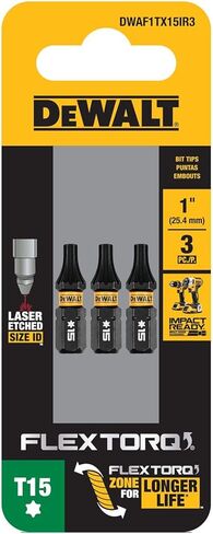 1IN TORX T15 IMPACT READY 3PK in Saudi Arabia